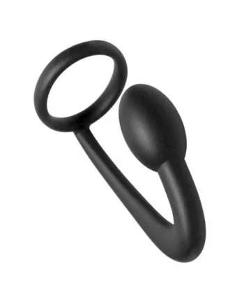 Prostatic Play Explorer Silicone Cock Ring and Prostate Plug