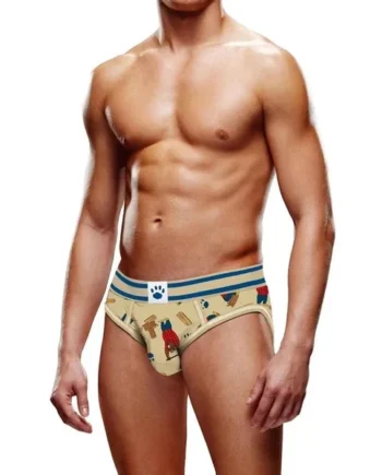 Prowler Lumberbear Open Brief – Extra Small – Brown/Blue
