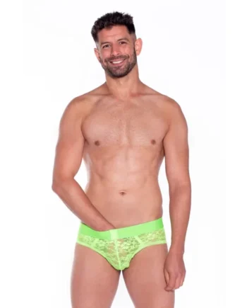 Prowler Neon Green Lace Brief X Large