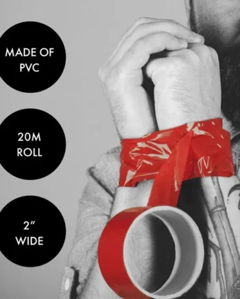 Prowler RED Bondage Tape Restraints Red 20m