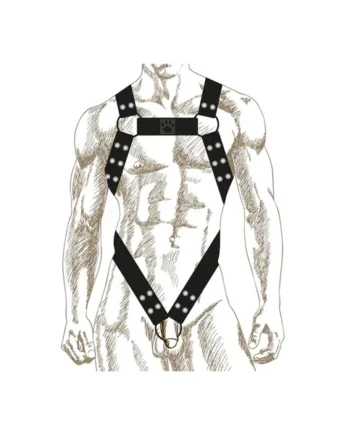 Prowler Red Butch Body Harness Blk Sm
