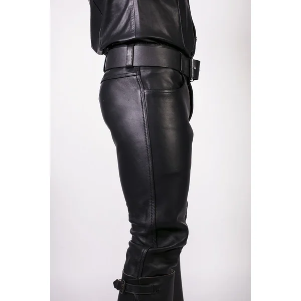 Prowler RED Leather Jeans Black 38in