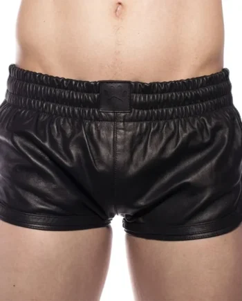 Prowler RED Leather Sports Shorts Black XL
