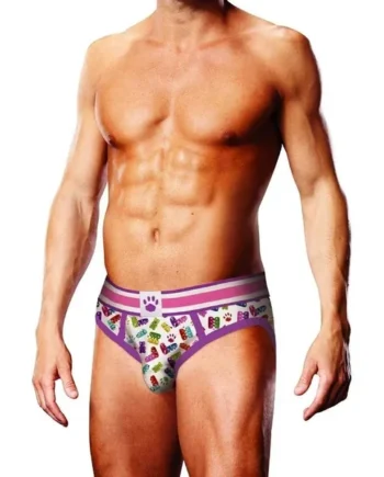 Prowler Spring/Summer 2023 Gummy Bears Brief – Large – White/Multicolor