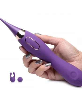 Pulsing G-spot Pinpoint Silicone Vibrator with Attachments