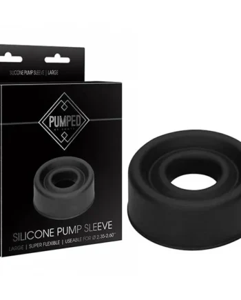 PUMPED Silicone Pump Sleeve – Black Large Penis Pump Sleeve