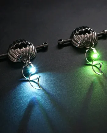 Pumpkin Lantern Nipple Clamps - Stainless Steel Fantasy Restraint Decorative Christmas Gift