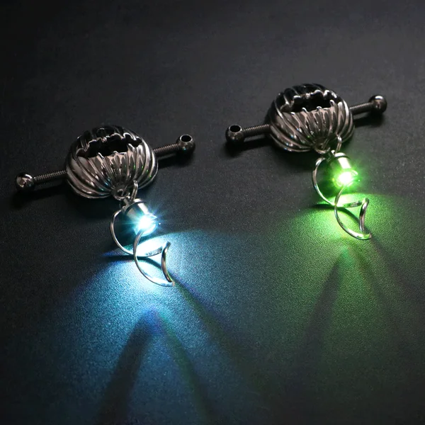 Pumpkin Lantern Nipple Clamps - Stainless Steel Fantasy Restraint Decorative Christmas Gift