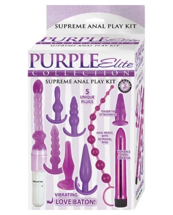 Purple Elite Collection Supreme Anal Play Kit - Purple
