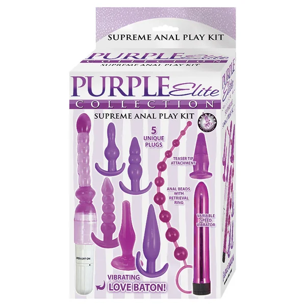 Purple Elite Collection Supreme Anal Play Kit - Purple