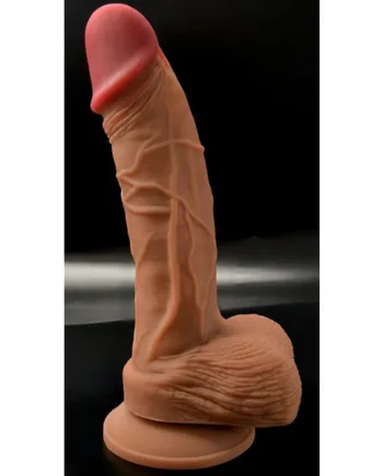 Quality Realistic Dildo, Liquid Soft Silicone with Very Strong Suction Cup sextoy for Masturbation Men Women Couples Penis Vaginal and Anal G-Spot Stimulation 11521 18cm