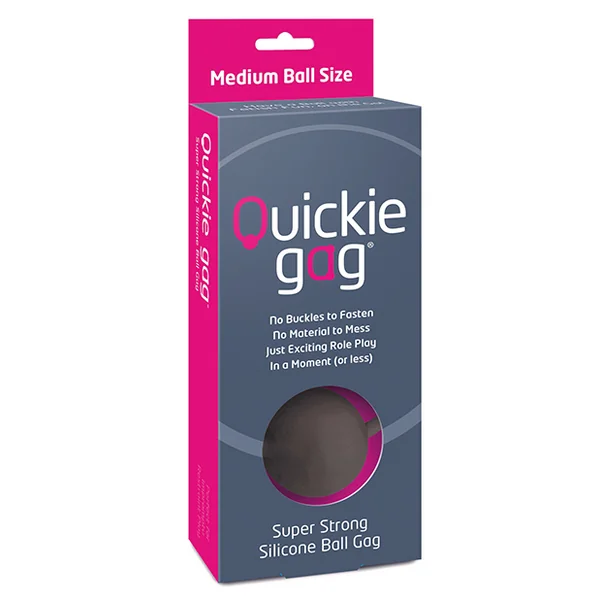 QUICKIE BALL GAG MEDIUM BLACK