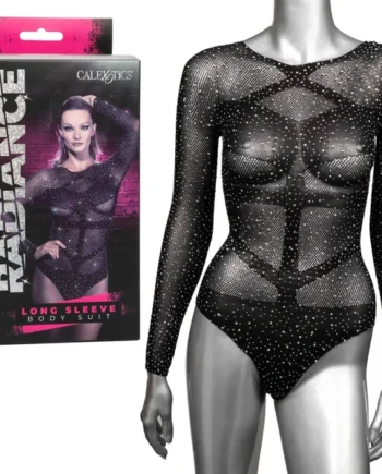 Radiance Long Sleeve Body Suit - One Size - Black