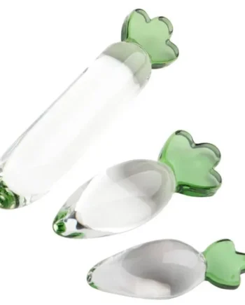 Radish Crystal Glass Dildo - Unique Design for Anal & Vaginal Play