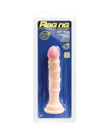 Raging Hard-Ons Slimline With Suction Cup 5.5 Inch Dong - Vanilla