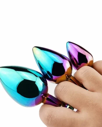 Rainbow Chrome Anal Plug