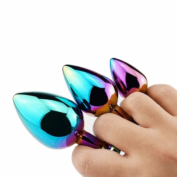 Rainbow Chrome Anal Plug