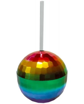 RAINBOW DISCO BALL CUP