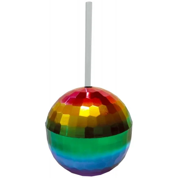 RAINBOW DISCO BALL CUP