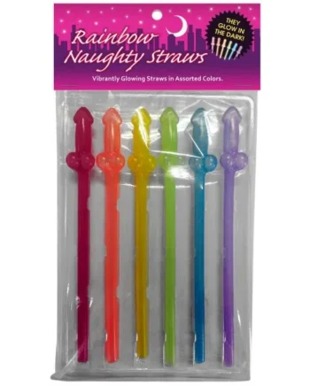 Rainbow Naughty Straws
