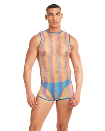 Rainbow Party Pride Star Mesh Singlet 2 pc Set – Rainbow