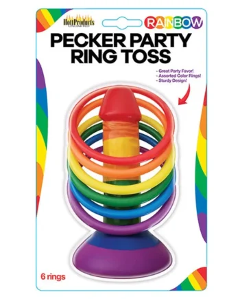 Rainbow Pecker Party Ring Toss