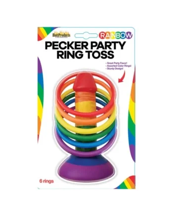RAINBOW PECKER PARTY RING TOSS