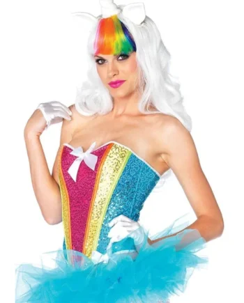 Rainbow Sequin Corset - Medium