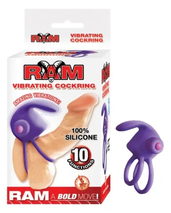 RAM VIBRATING COCKRING PURPLE