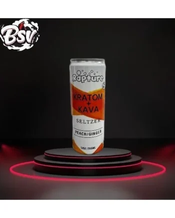 Rapture Kratom Seltzer W/Kava Peach/Ginger