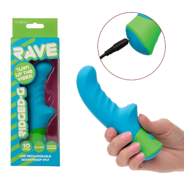 Rave Ridged-G Massager Rabbit Vibrator