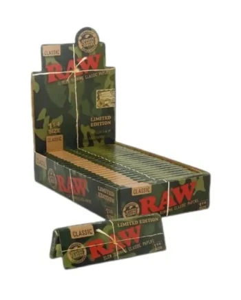 Raw 1 1/4 50ct Limited Edition Papers Camo Box Edition