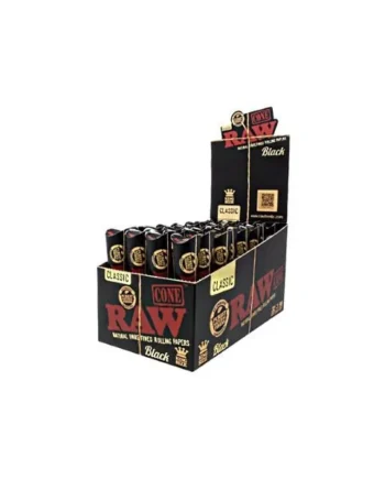 Raw Black Cones King Size 32ct 3/PK