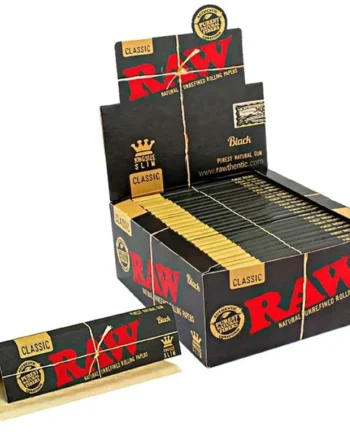 Raw Black King Slim Papers 50PK/ Display