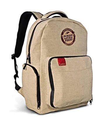 Raw Burlap Back Pack