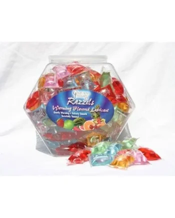Razzels Warming Lubricant - 100 Pillow Fishbowl - Assorted Flavors