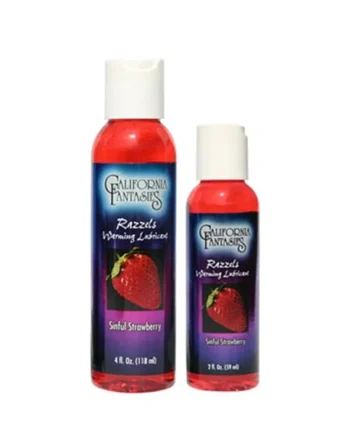 Razzels Warming Lubricant - Sinful Strawberry - 2.5 Oz. Bottle