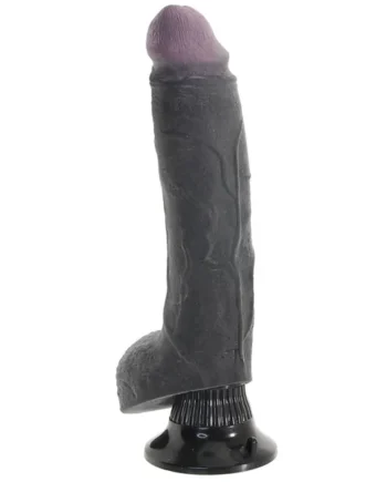 Real Feel Deluxe 9 Inch Vibrating Wall Banger Dildo in Blac