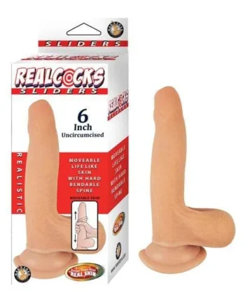 Realcocks Sliders 6" Uncircumsized - Flesh