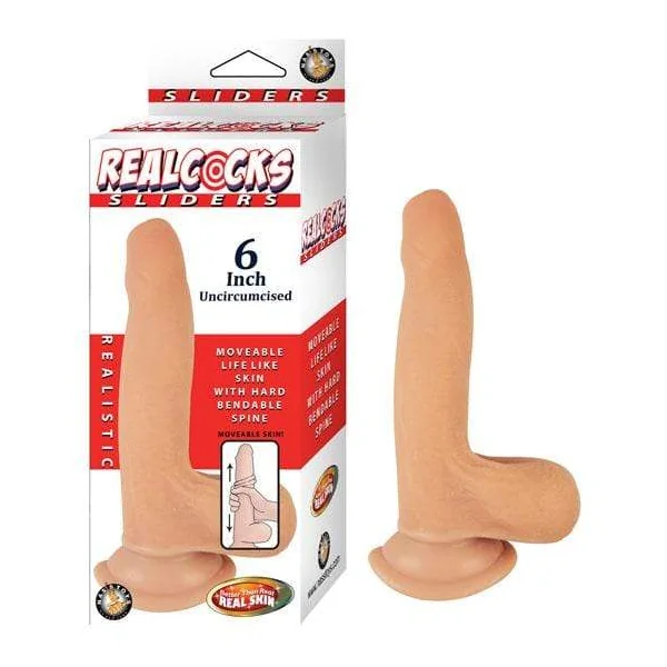 Realcocks Sliders 6" Uncircumsized - Flesh