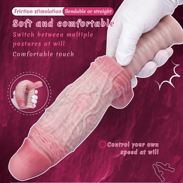 Realistic Dildo Female Handy Sex Toys – Flesh Bareskin Penis Silicone Masturbation Toy
