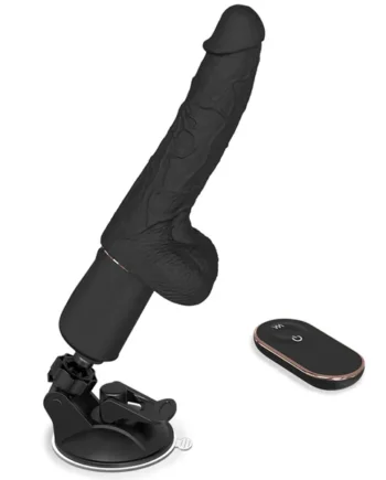 Realistic Dildo Vibrator, Thrusting and Heating and Vibrating, Suction Cup For Hand Free