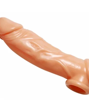 Realistic Flesh Penis Enhancer and Ball Stretcher