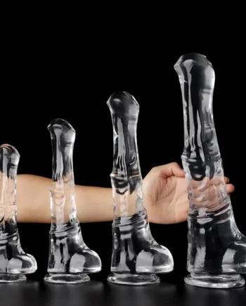 Realistic Horse Dildo - Jelly Animal Dildo Butt Plug Anal Orgasm