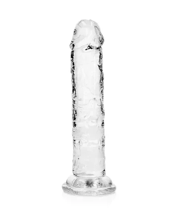 REALROCK STRAIGHT REALISTIC 6 IN DILDO TRANSPARENT