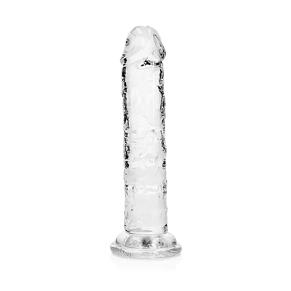 REALROCK STRAIGHT REALISTIC 6 IN DILDO TRANSPARENT