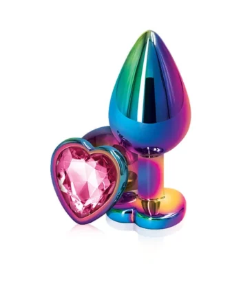 Rear Assets - Multicolor Heart - Medium - Pink