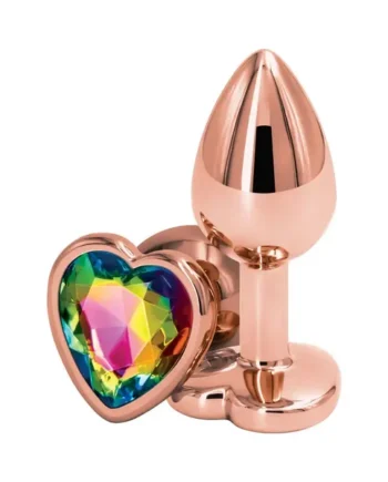 Rear Assets Rose Gold Heart Butt Plug