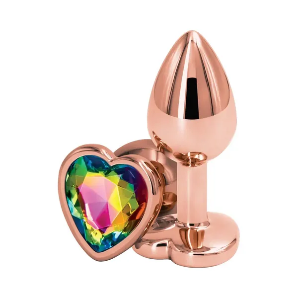 Rear Assets Rose Gold Heart Butt Plug