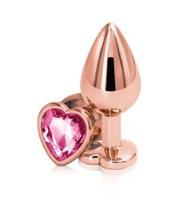 REAR ASSETS ROSE GOLD HEART MEDIUM PINK